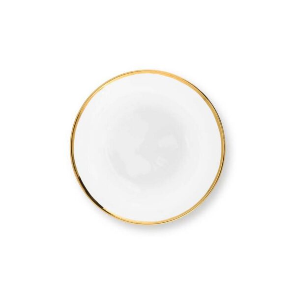Vtwonen bord wit met gouden randje