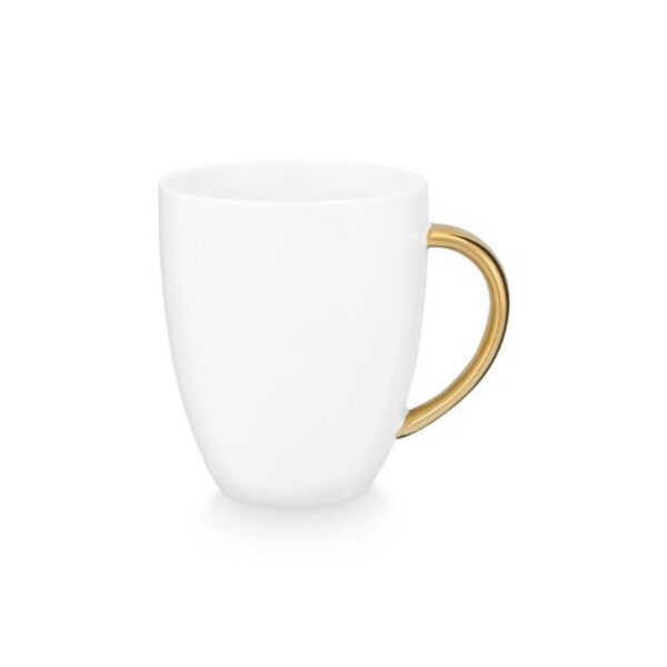 Vtwonen mok wit met gouden oor