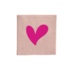BONT tegeltje roze hartje