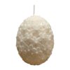 MadebyLL paasei kaars bloemetjes offwhite