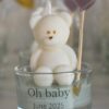 MadebyLL kaarsje beertje groen babyshower