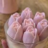 MadebyLL kaars roze tulpen