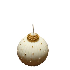 MadebyLL kaars kerstbal stippen groot