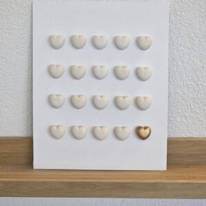 MadebyLL wandpaneel hartjes